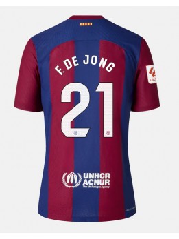 Barcelona Frenkie de Jong #21 Replika Hemmakläder 2023-24 Kortärmad